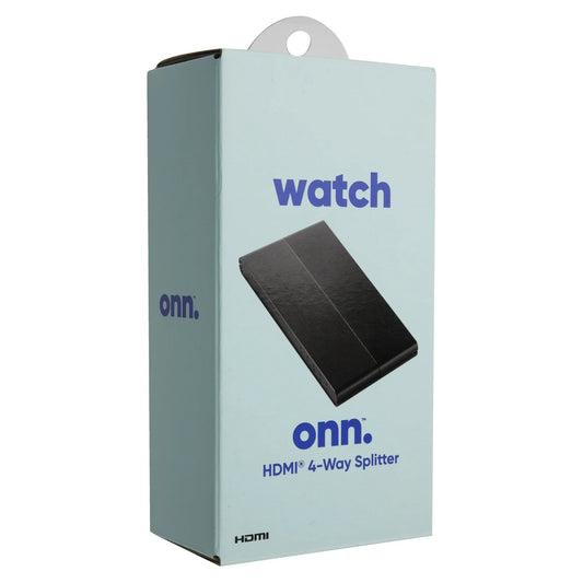 4-Port High Speed 4K HDMI splitter for TVs monitors and projectors in black packaging box