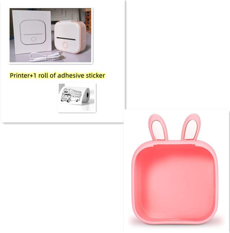 Portable Mini Thermal Label Printer Home Photo Printer Student Wrong Question Printer Bluetooth-compatible Mini Label Printer Price Tag - Shenanigans