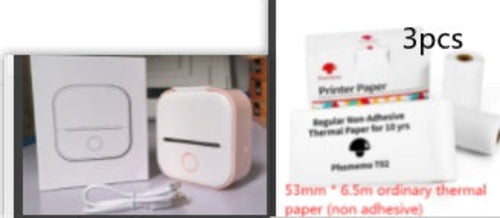 Portable Mini Thermal Label Printer Home Photo Printer Student Wrong