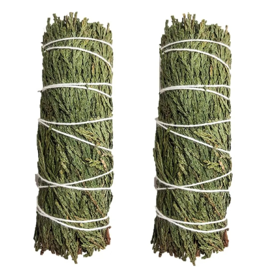Smudging Herbs - Cedar Smudge Stick - 2 Mini Bundles Alabaster