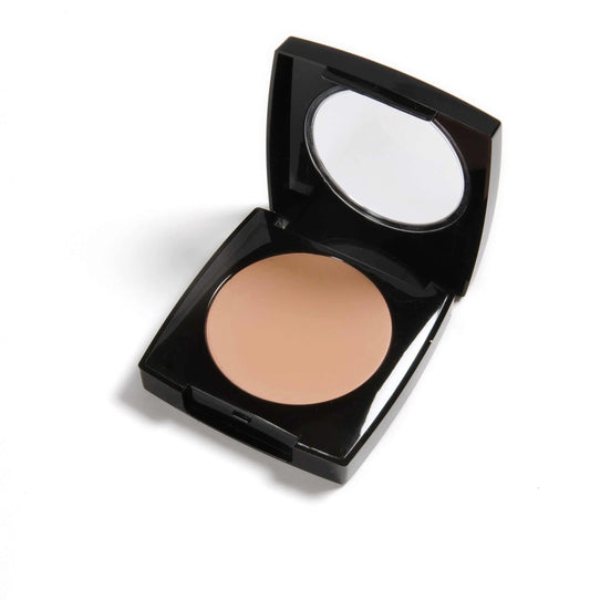Danyel's Soft Beige Foundation compact with mirror for light to medium skin tones full coverage and long-lasting finish