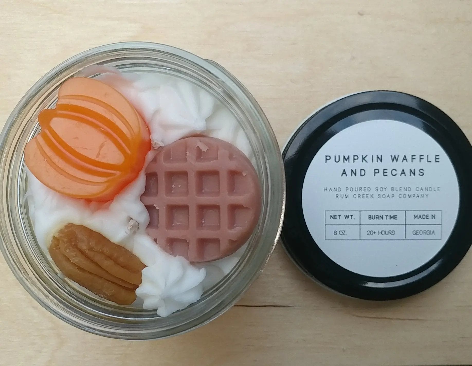 Pumpkin Waffle and Pecan Candle Gold Epimetheus