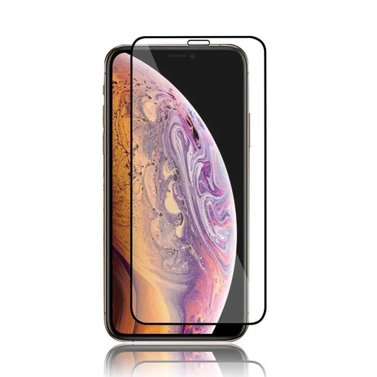 AMZER Kristal 9H Tempered Glass Edge2Edge Protector for iPhone Xs Max Silver Millie