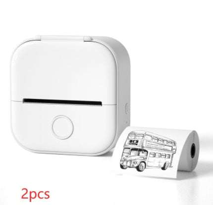 Portable Mini Thermal Label Printer Home Photo Printer Student Wrong Question Printer Bluetooth-compatible Mini Label Printer Price Tag - Shenanigans