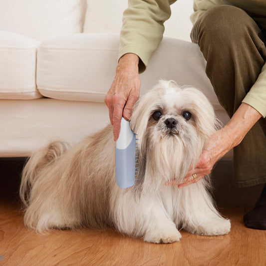 Pet Silicone Massage Brush Deodorant Sterilization Comb Handle Dog