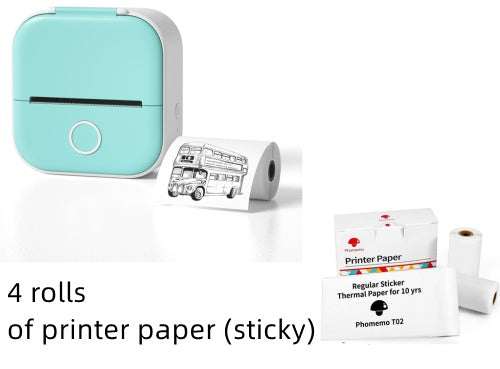 Portable Mini Thermal Label Printer Home Photo Printer Student Wrong Question Printer Bluetooth-compatible Mini Label Printer Price Tag - Shenanigans