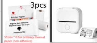 Portable Mini Thermal Label Printer Home Photo Printer Student Wrong Question Printer Bluetooth-compatible Mini Label Printer Price Tag - Shenanigans