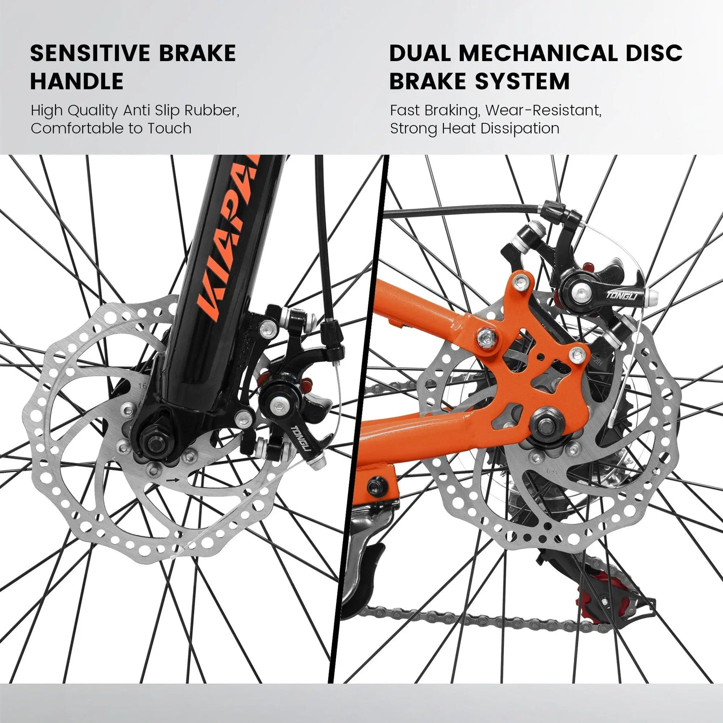 TerraRush™ – 26" Mountain Bike with Shock Absorber & 21-Speed Carmine Juneberry