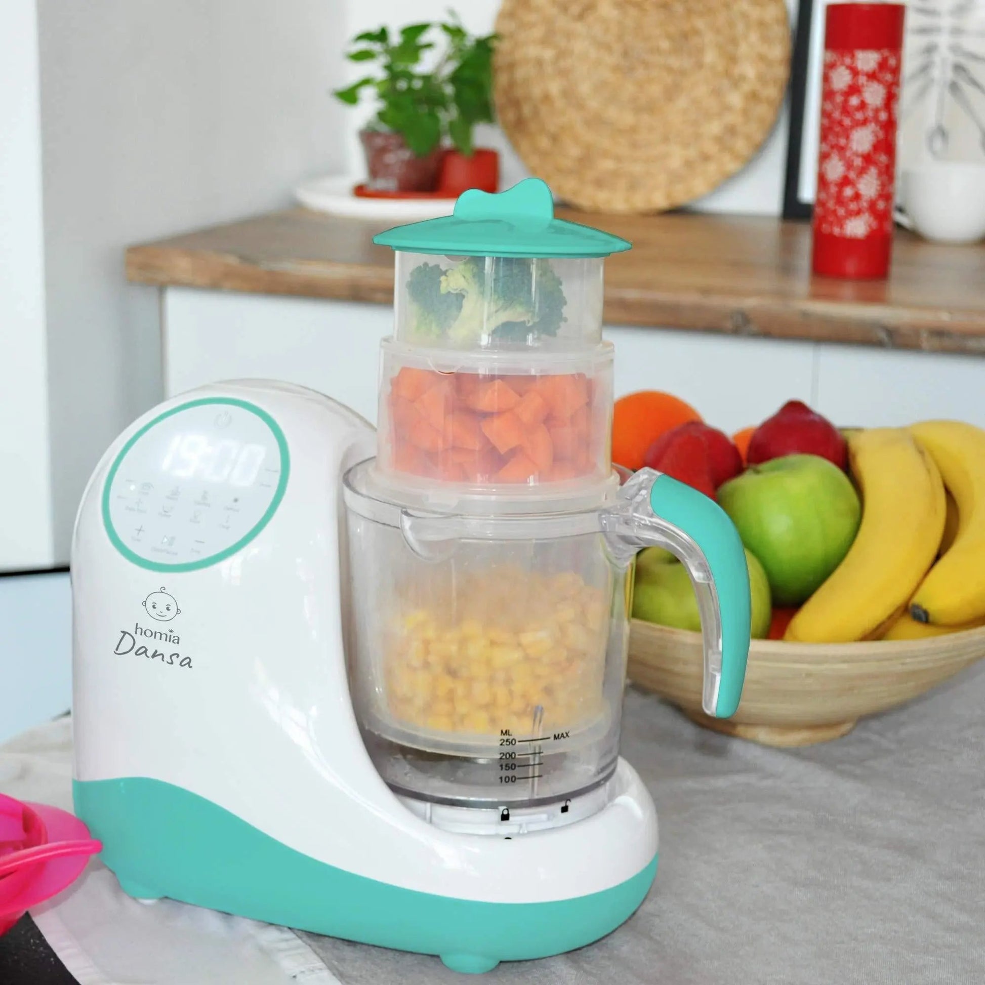 Baby Food Maker Chopper Grinder  Mills and Steamer 8 in 1 Processor Periwinkle Eros