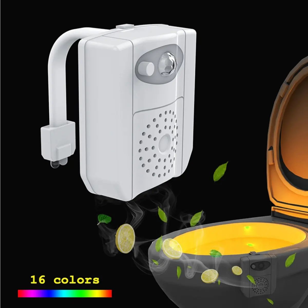 CLEAN BOWL UV Sanitizing Light For Germ Free Toilets With LED Motion Salmon Lucky