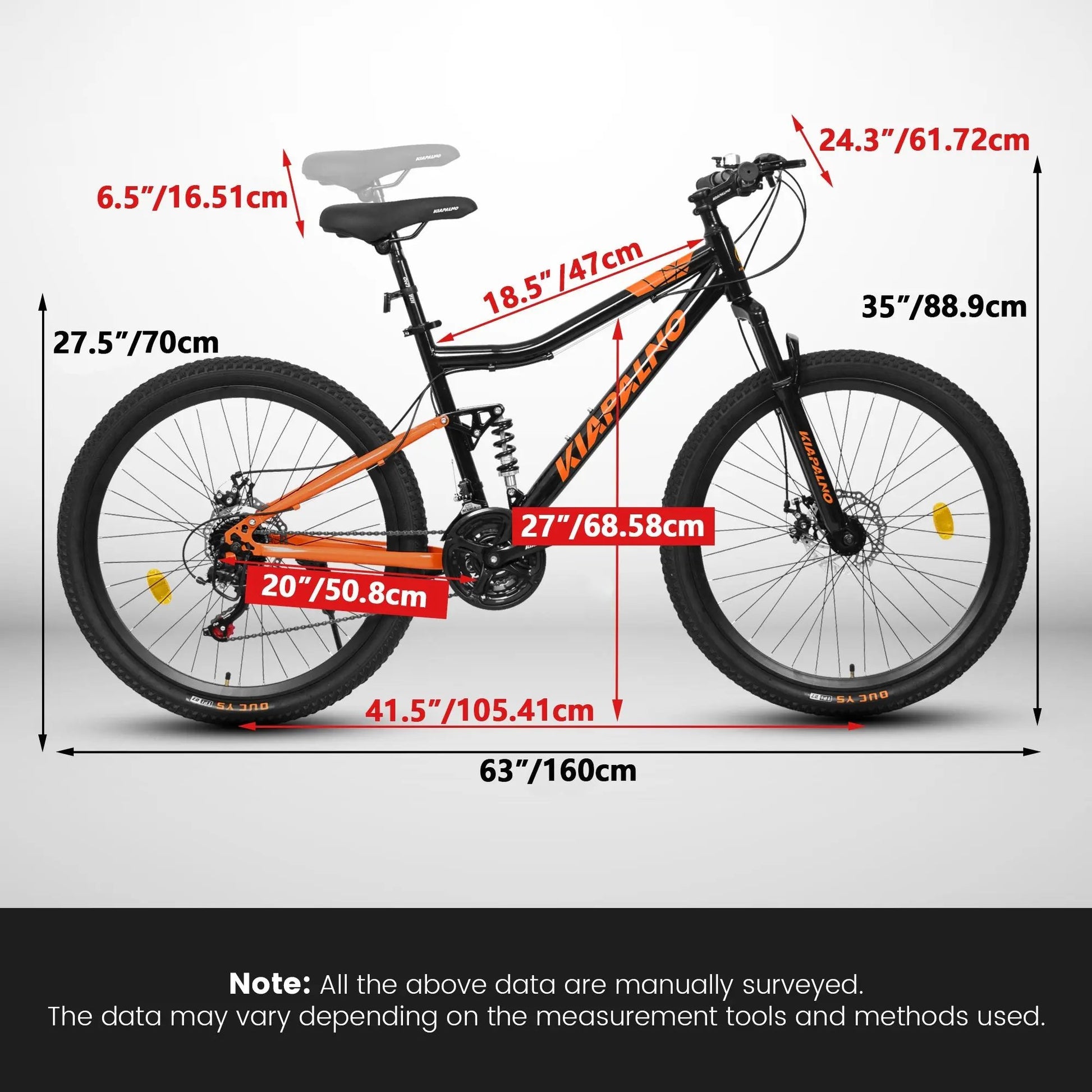 TerraRush™ – 26" Mountain Bike with Shock Absorber & 21-Speed Carmine Juneberry