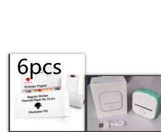 Portable Mini Thermal Label Printer Home Photo Printer Student Wrong Question Printer Bluetooth-compatible Mini Label Printer Price Tag - Shenanigans