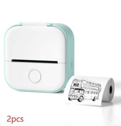 Portable Mini Thermal Label Printer Home Photo Printer Student Wrong Question Printer Bluetooth-compatible Mini Label Printer Price Tag - Shenanigans