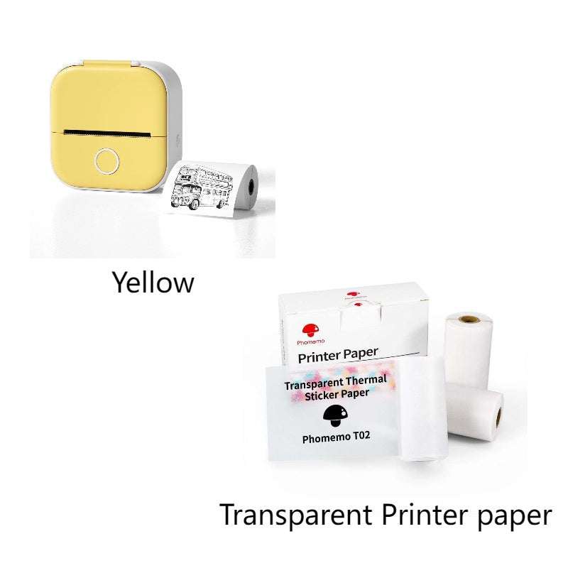 Portable Mini Thermal Label Printer Home Photo Printer Student Wrong Question Printer Bluetooth-compatible Mini Label Printer Price Tag - Shenanigans