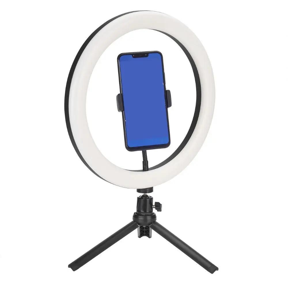 LED Ring Light With Phone Tripod Stand Kit 10" Yellow Pandora