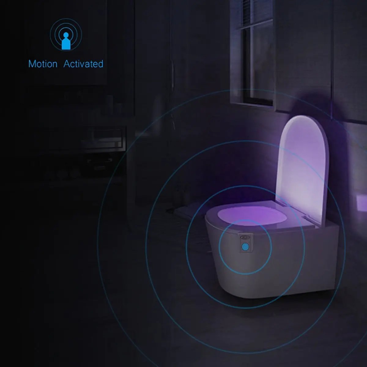 CLEAN BOWL UV Sanitizing Light For Germ Free Toilets With LED Motion Salmon Lucky