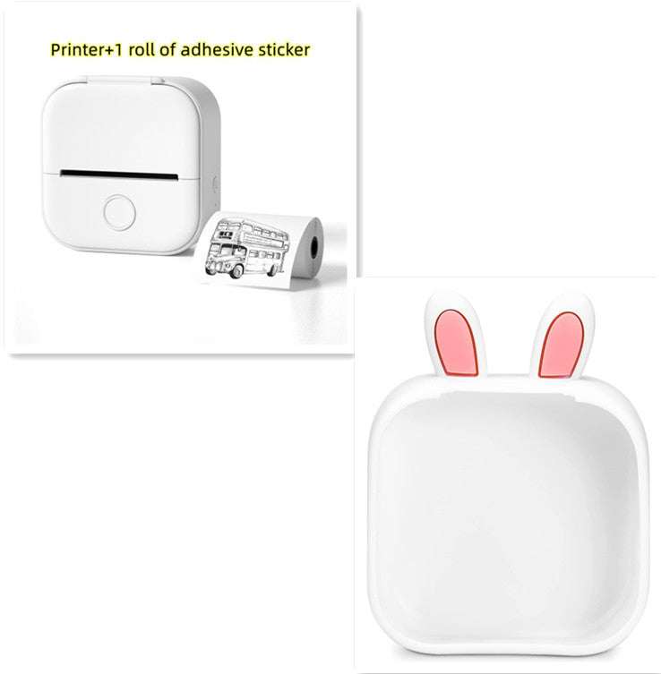 Portable Mini Thermal Label Printer Home Photo Printer Student Wrong Question Printer Bluetooth-compatible Mini Label Printer Price Tag - Shenanigans