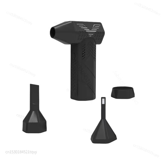 130000RPM Turbofan handheld air duster with brushless motor and multiple nozzles for high power cleaning