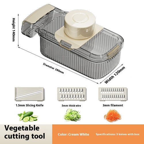 2in1 Multifunctional Vegetable Cutter For Cutting And Draining