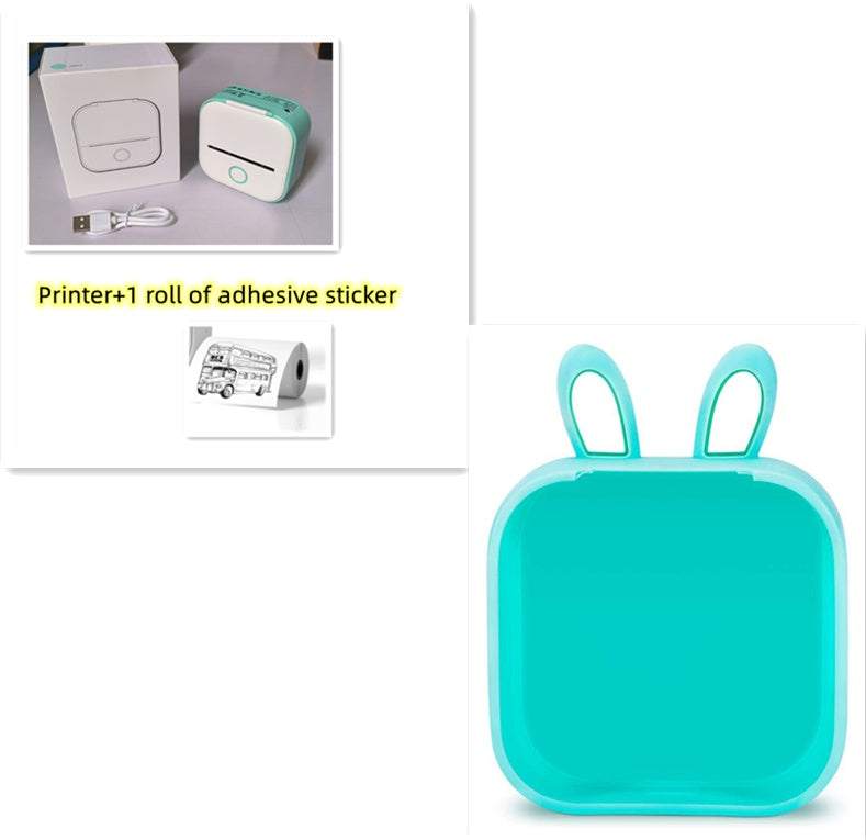 Portable Mini Thermal Label Printer Home Photo Printer Student Wrong Question Printer Bluetooth-compatible Mini Label Printer Price Tag - Shenanigans