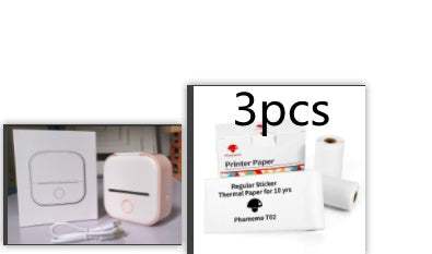 Portable Mini Thermal Label Printer Home Photo Printer Student Wrong Question Printer Bluetooth-compatible Mini Label Printer Price Tag - Shenanigans