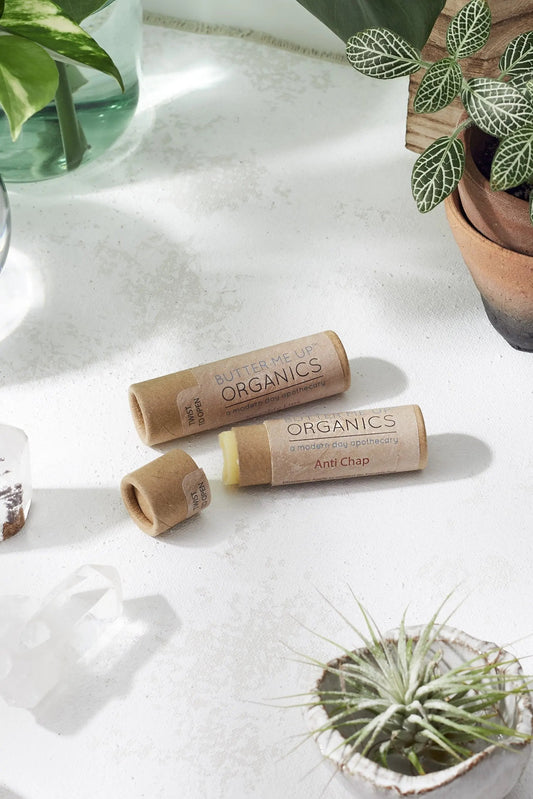 Organic Anti-Chap Lip Balm / Chapped Lips / Organic Lip Moisturizer / White Smokey