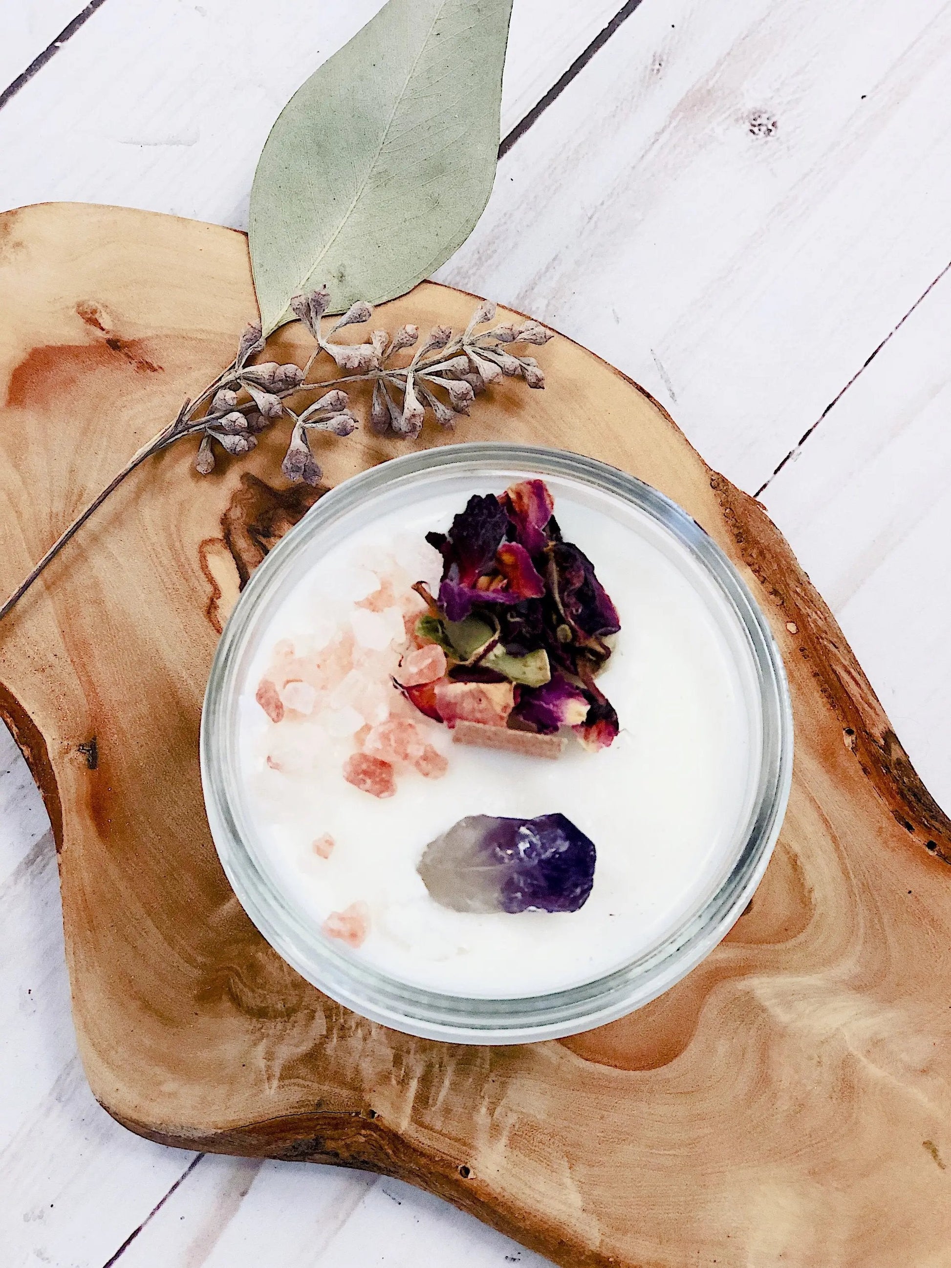 Grief Candle / Intention Candle / Essential Oil Candle / Soy Wax White Smokey
