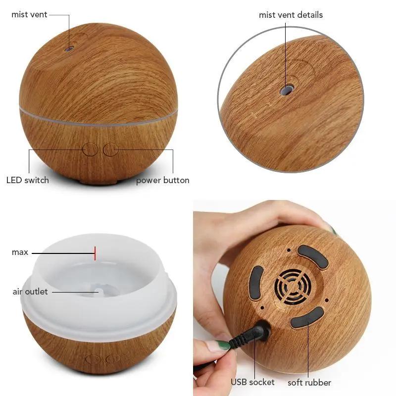Wooden Design Cool Mist Humidifier Tan Cress