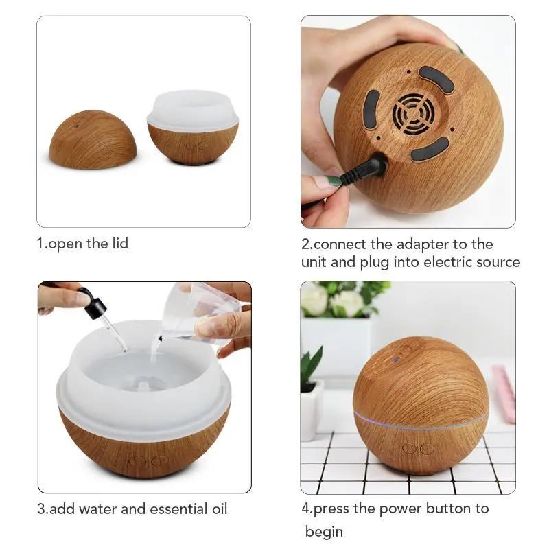 Wooden Design Cool Mist Humidifier Tan Cress