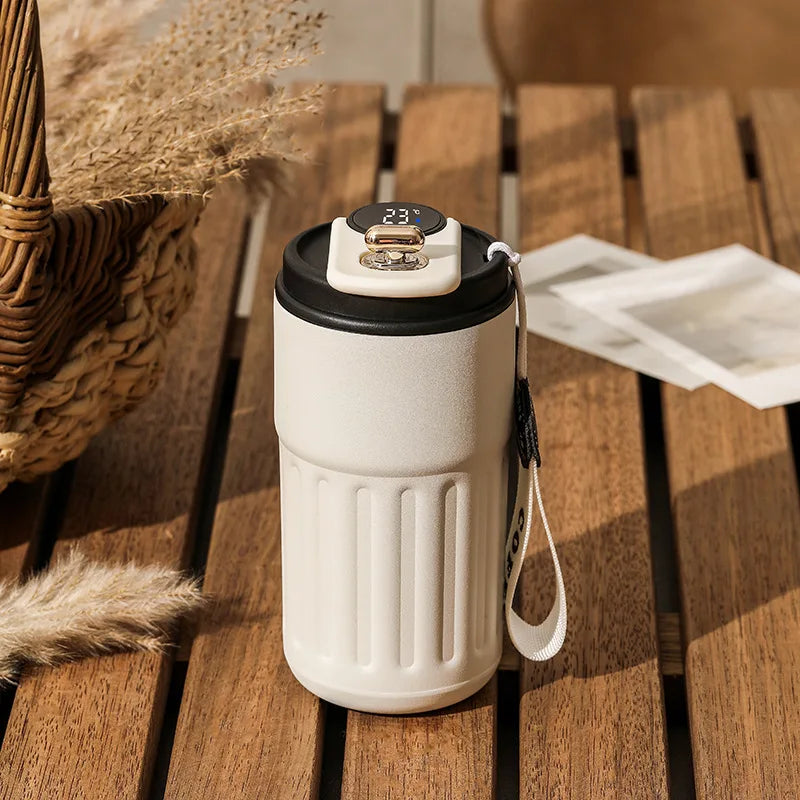 Smart Thermos Bottle Water Digital LED Temperature Coffee Cup 316