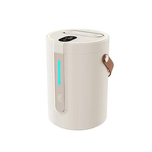 Rechargeable wireless air humidifier with 2500ML water tank and mist spray in beige color