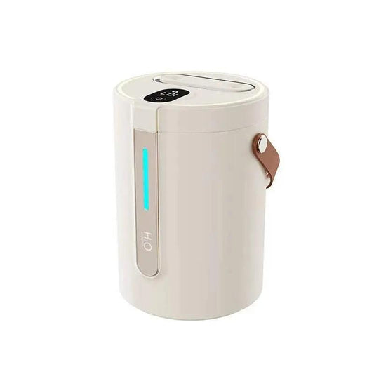 Rechargeable wireless air humidifier with 2500ML water tank and mist spray in beige color