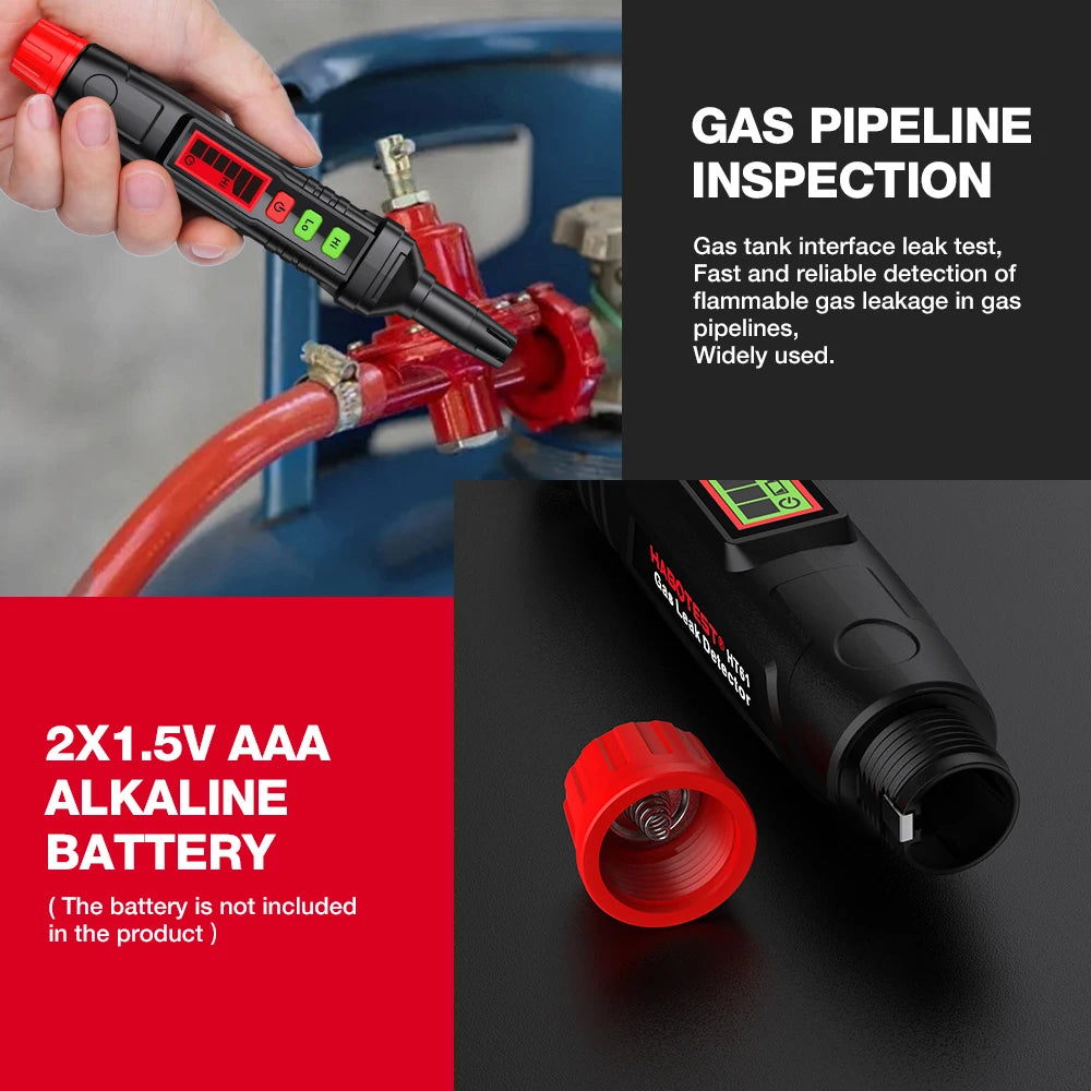 HT61 Gas Leak Detector Gas Analyzer Pen Type Mini Portable PPM Meter