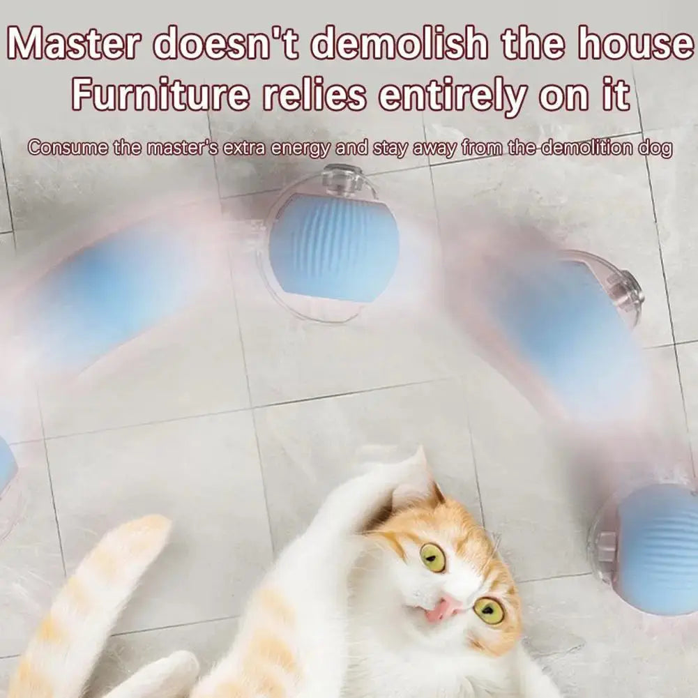 Electric Cat Ball Toys Automatic Rolling Ball Faux Tail Rechargeable AliExpress