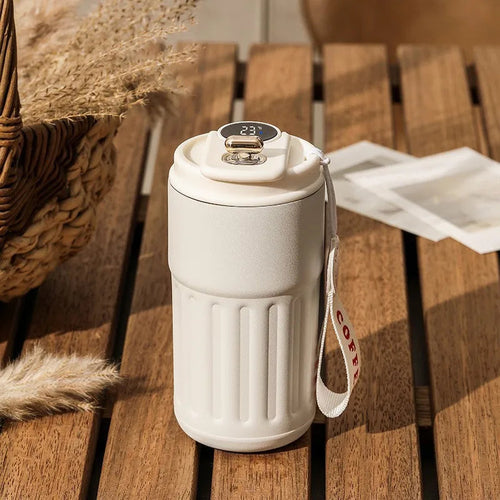 Smart Thermos Bottle Water Digital LED Temperature Coffee Cup 316