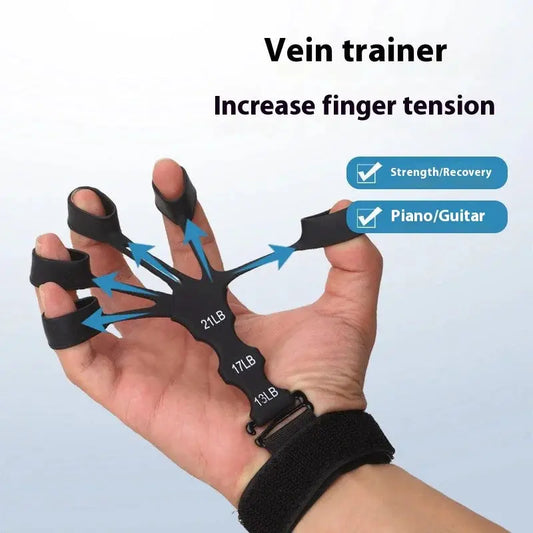 Silicone 5-finger finger trainer, wrist tension device, shooting AliExpress
