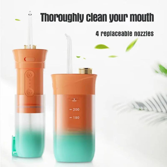 200ml Portable Oral Irrigator Teeth Cleaner 3 Modes USB Rechargeable Maroon Asteria