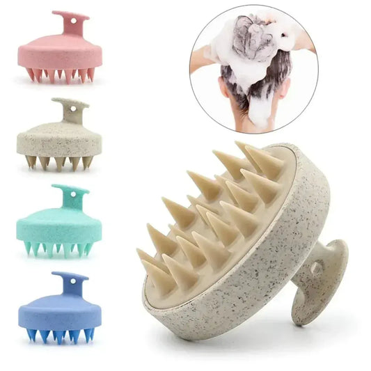 Silicone Shampoo Brush Head Scalp Massage Comb Hair Washing Comb Body AliExpress