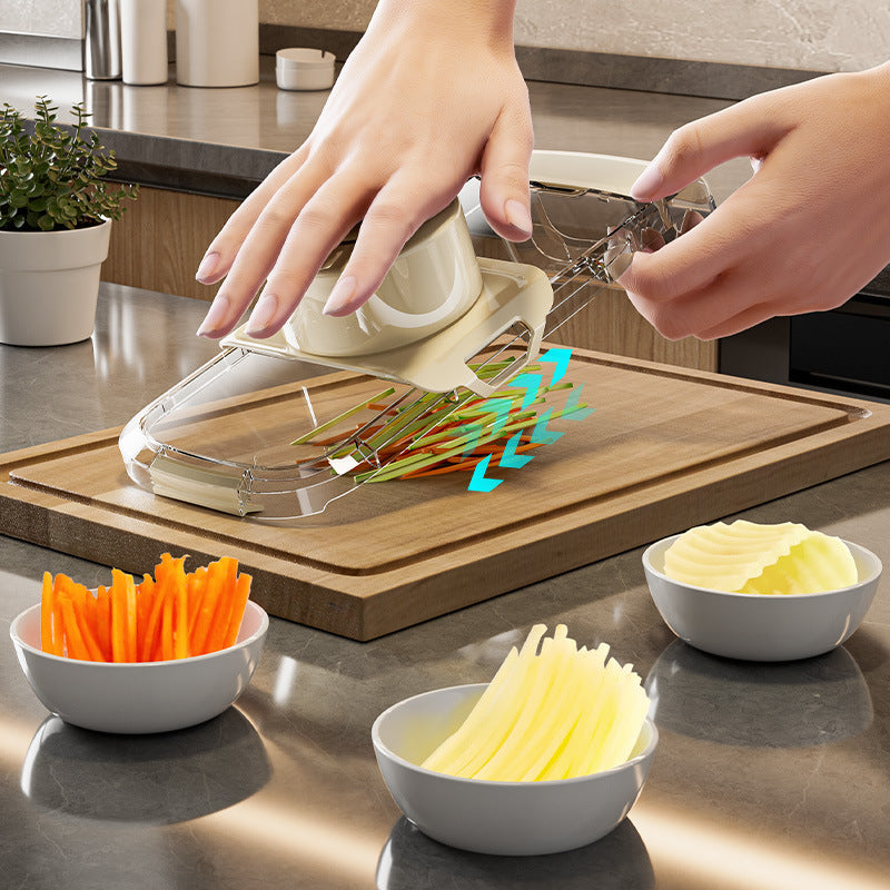 2in1 Multifunctional Vegetable Cutter For Cutting And Draining