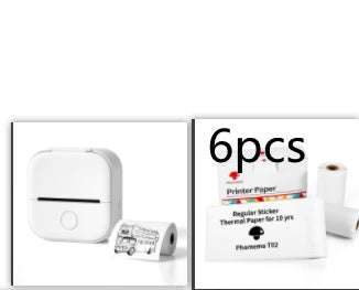 Portable Mini Thermal Label Printer Home Photo Printer Student Wrong Question Printer Bluetooth-compatible Mini Label Printer Price Tag - Shenanigans
