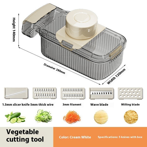 2in1 Multifunctional Vegetable Cutter For Cutting And Draining
