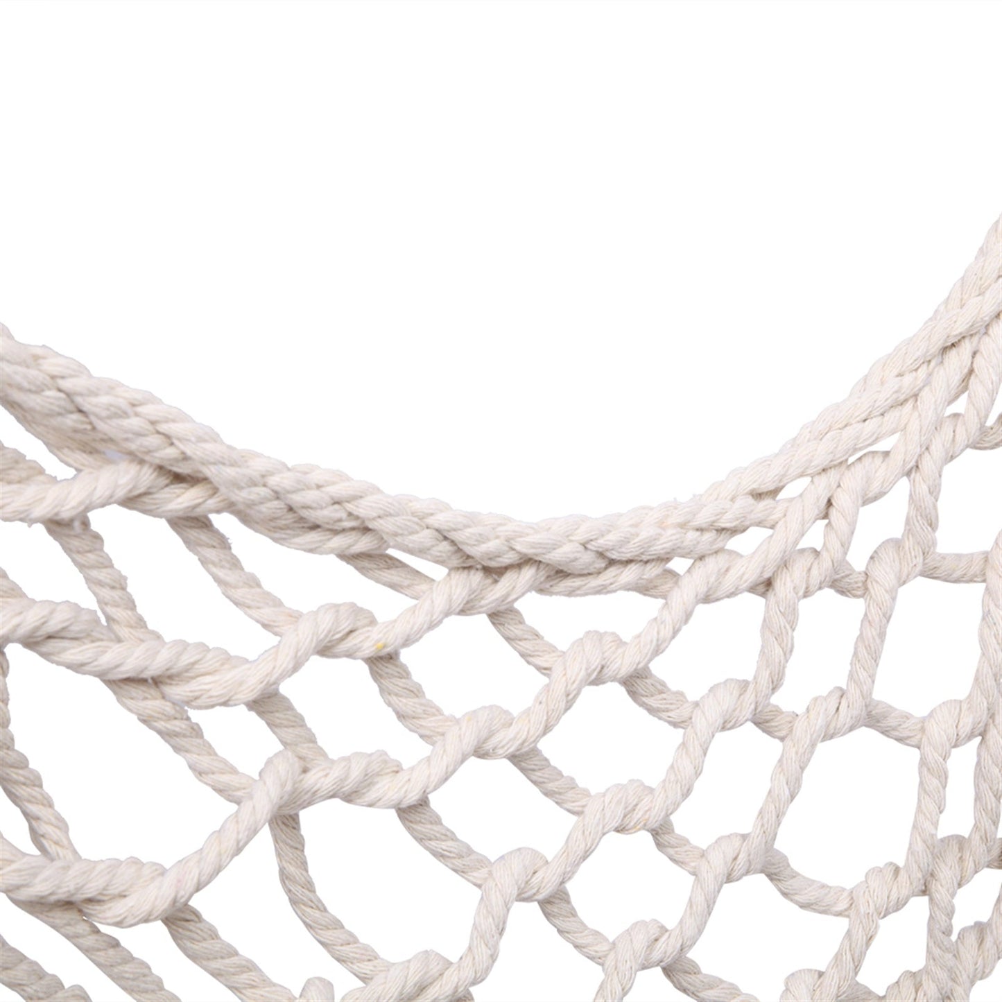 SolunaWeave™ – Cotton Rope Hanging Chair (Beige)