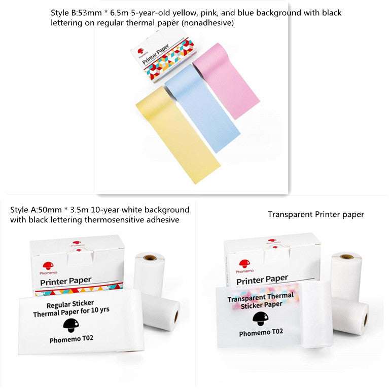Portable Mini Thermal Label Printer Home Photo Printer Student Wrong Question Printer Bluetooth-compatible Mini Label Printer Price Tag - Shenanigans