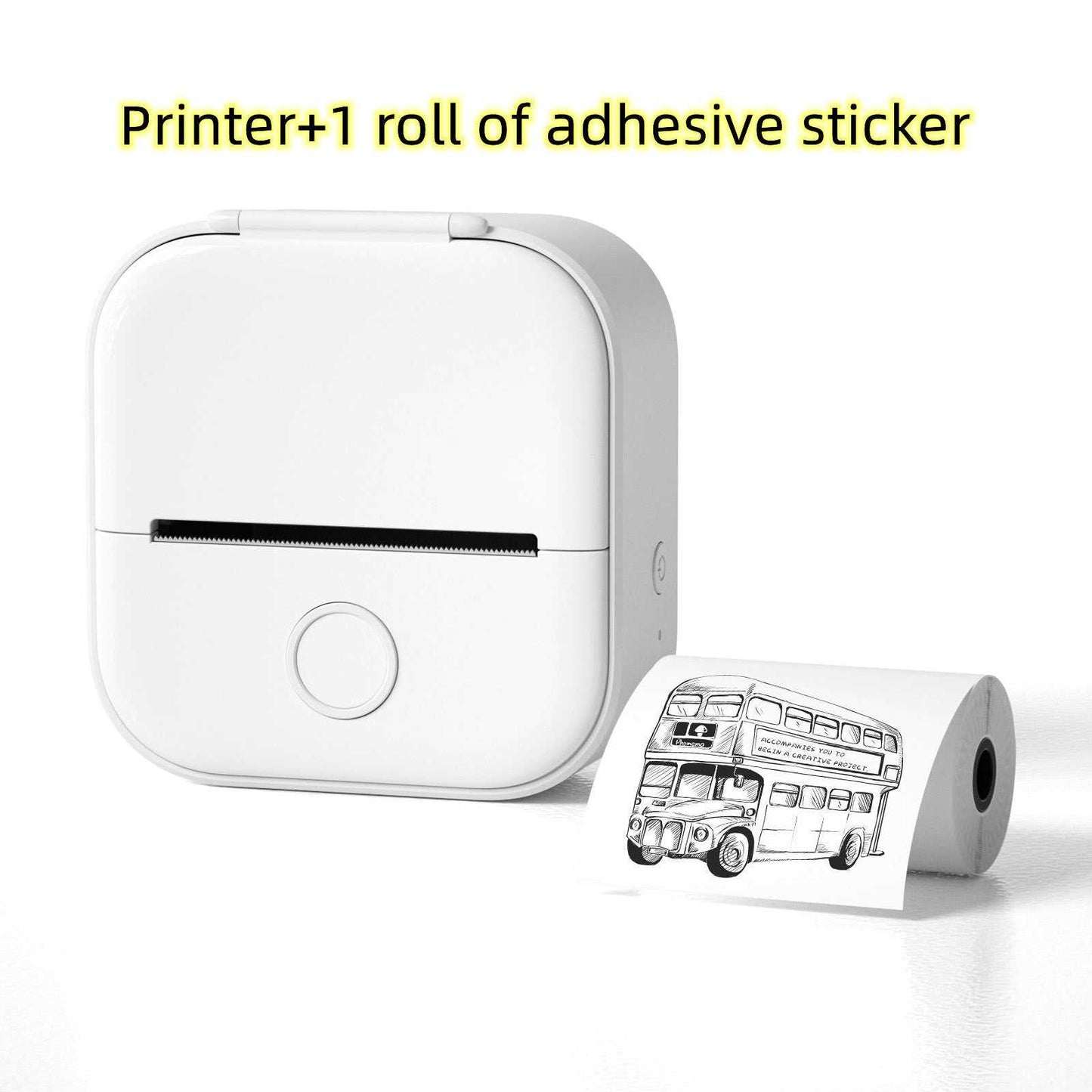 Portable Mini Thermal Label Printer Home Photo Printer Student Wrong Question Printer Bluetooth-compatible Mini Label Printer Price Tag - Shenanigans