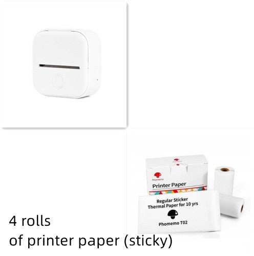 Portable Mini Thermal Label Printer Home Photo Printer Student Wrong Question Printer Bluetooth-compatible Mini Label Printer Price Tag - Shenanigans