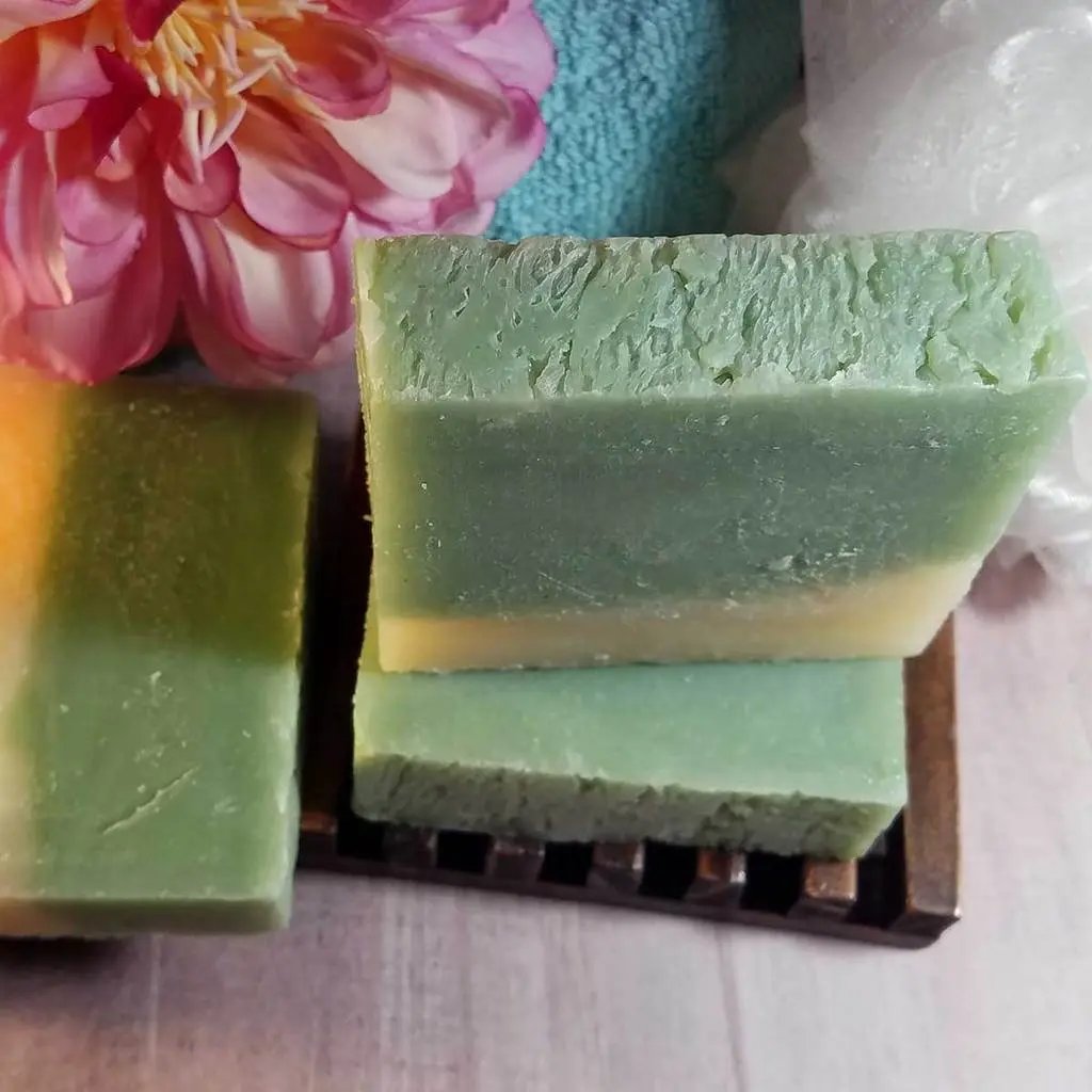 Cucumber and Melon Handmade Soap Black Oliver