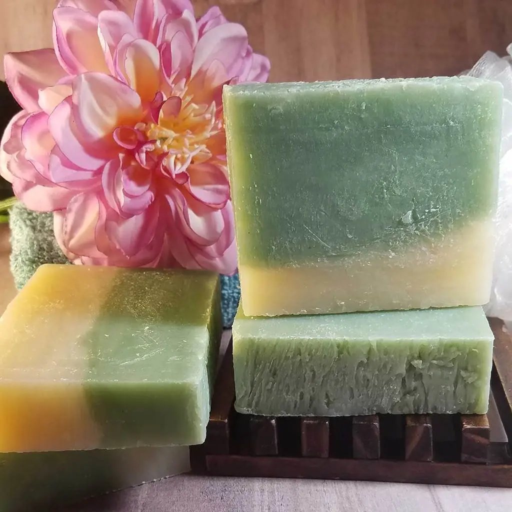Cucumber and Melon Handmade Soap Black Oliver