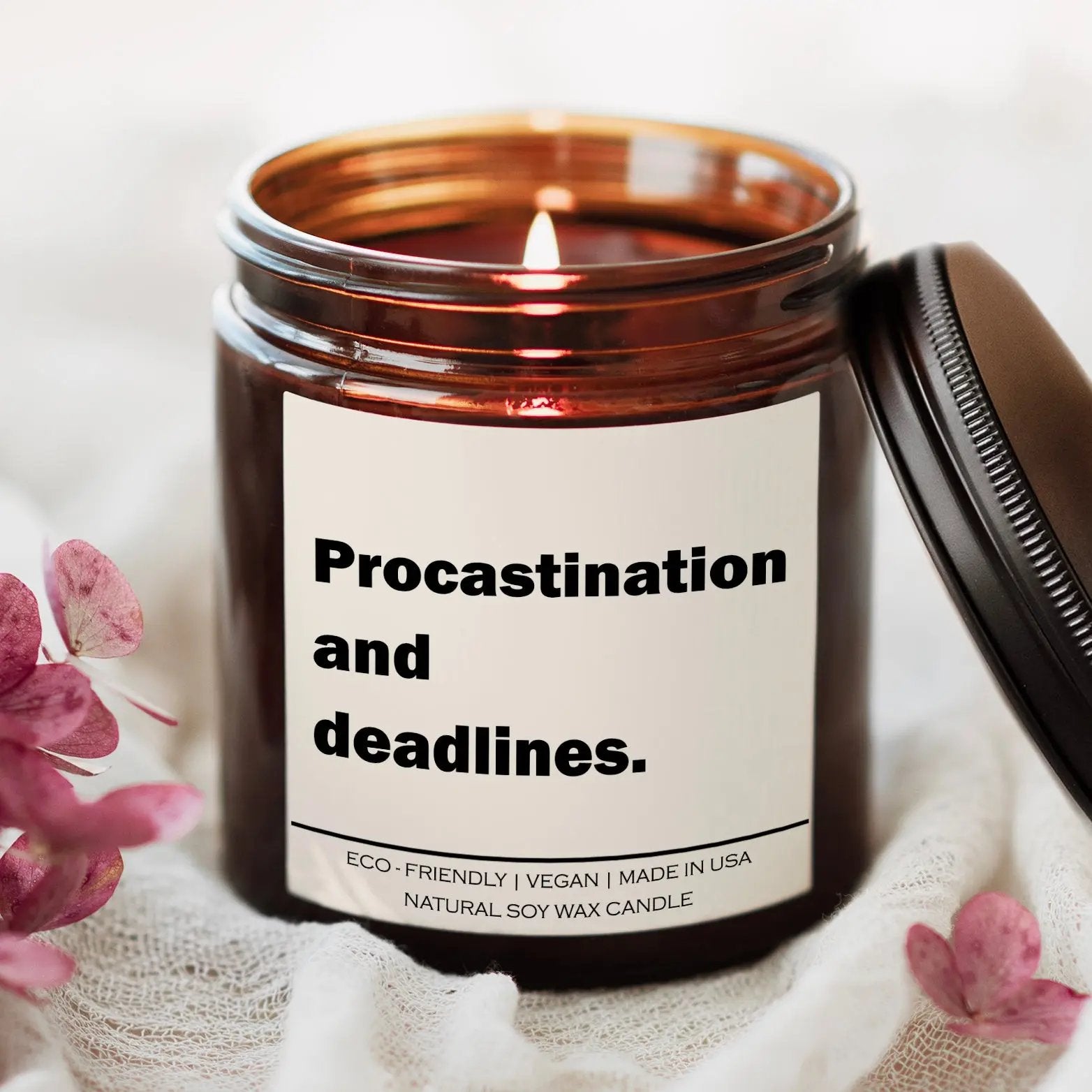 Procastination and deadlines Candle Red Alcestis