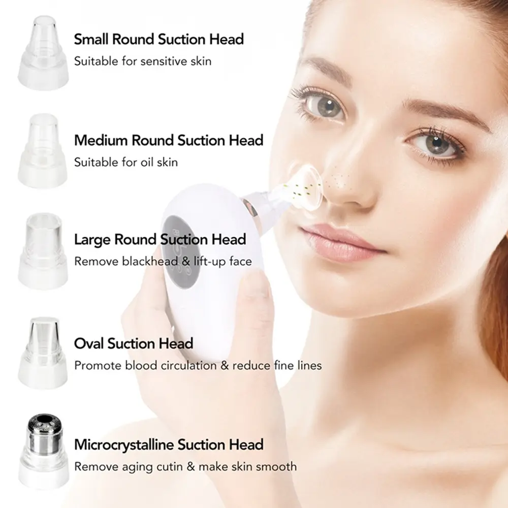 Portable  Face Deep Pore Cleaner Vacuum Blackhead Remover Teal Simba
