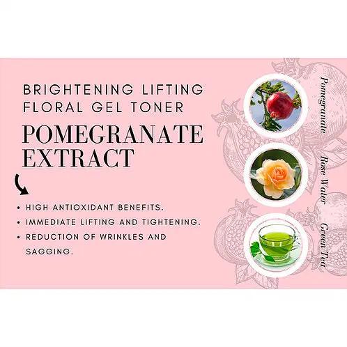 Brightening  Lifting Floral Gel Toner Mint Green Leek